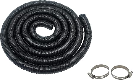 Image 3/4 Inch Diameter Corrugated Pond Tubing 3/4 Inch ID, 20 ft Long, Black Kink Free Strong and Flexible PVC Tubing Image 3/4 Inch Diameter Corrugated Pond Tubing 3/4 Inch ID, 20 ft Long, Black Kink Free Strong and Flexible PVC Tubing