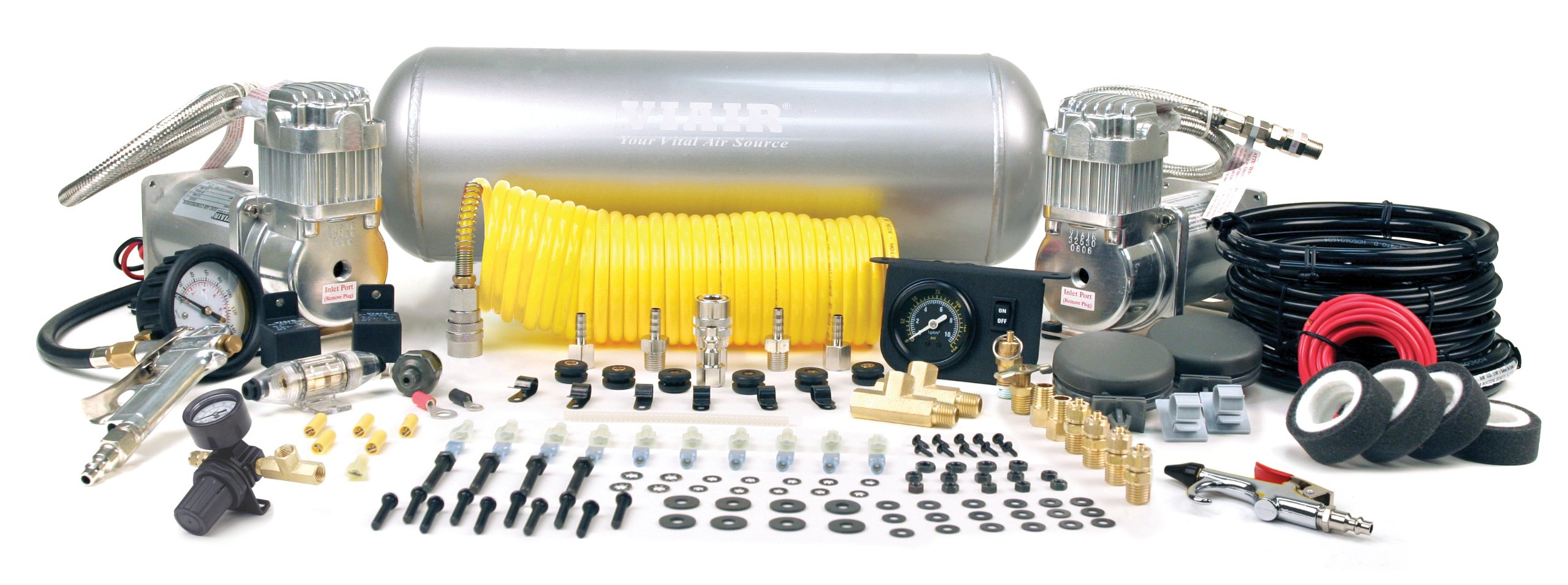 VIAIRSuper Duty Onboard Air System Dual Compressors, P/N 10008