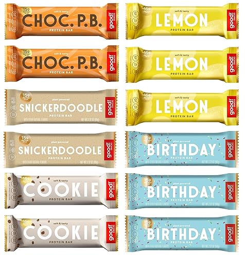 Miniatura 8 de good! Snacks Keto Barras de proteína vegana, mantequilla de maní con chispas de chocolate, barra de refrigerio keto sin gluten, baja en