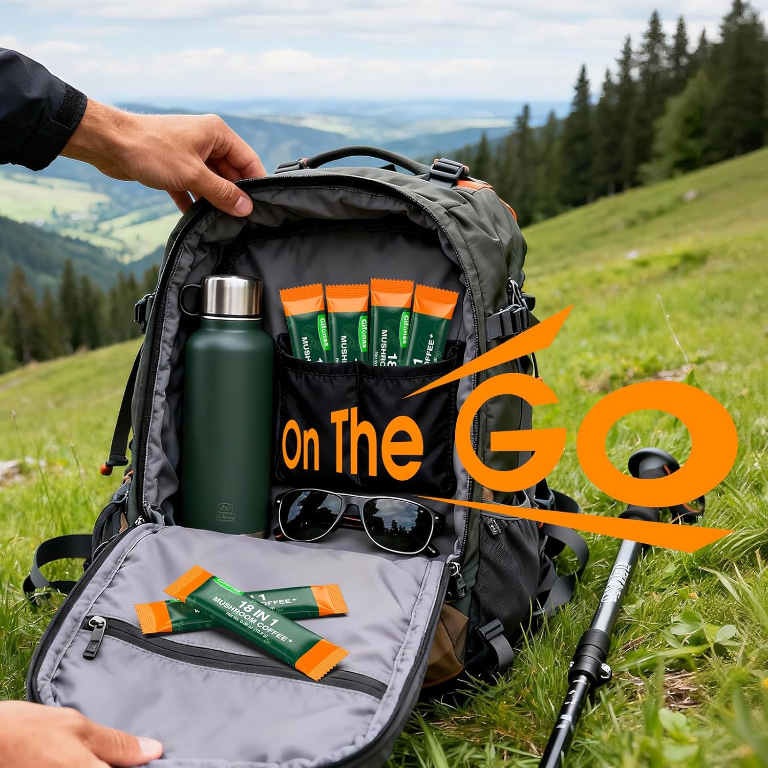 Mushroom Coffee with Collagen, Vitamins & Minerals, 6 Adaptogenic Mushrooms - Lion’s Mane, Reishi, Chaga & More, Organic Instant Coffee for Energy, Focus, Skin, Immune & Gut Support, 30 Servings - Image 5