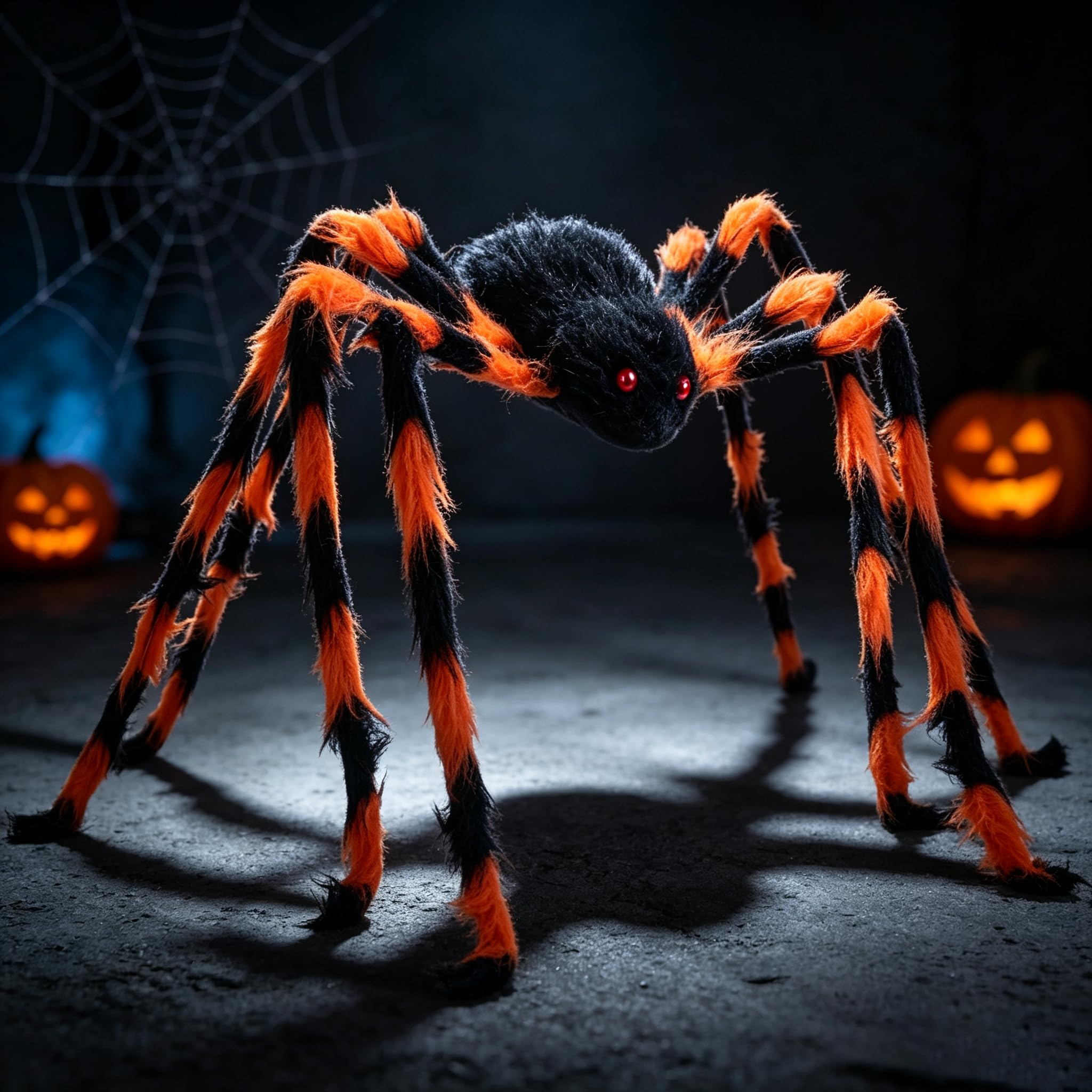 Halloween Decorations Outdoor Spider: 150cm/59'' Halloween Spiders Decor