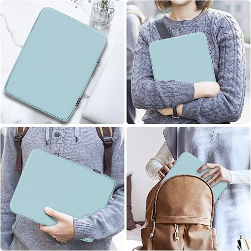 Vista 102 de MoKo Funda para tablet de 12.9 pulgadas para iPad Pro M4 y Air M2 2024, iPad Pro 12.9 M2 y M1, Galaxy Tab S8+/S9+ 12.4, bolsa de poliéster claro