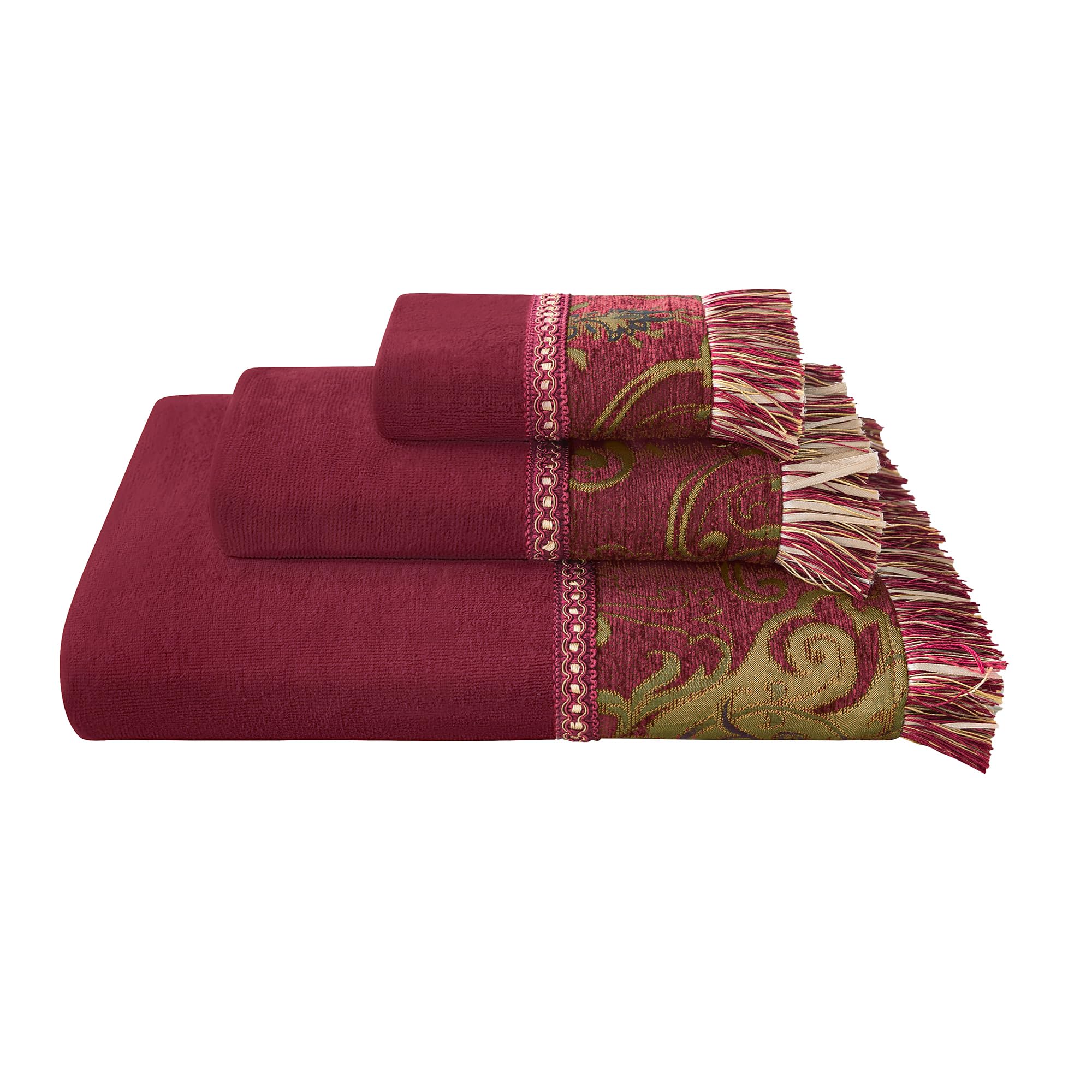 Amazon.com: Loom and Mill Luxury Velour Cotton Bath Towel Set 3 Piece-1