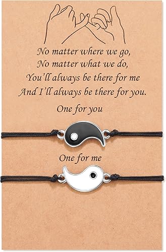 Tarsus Pinky Promise - Pulseras de relación a juego para amigos, pareja y familia