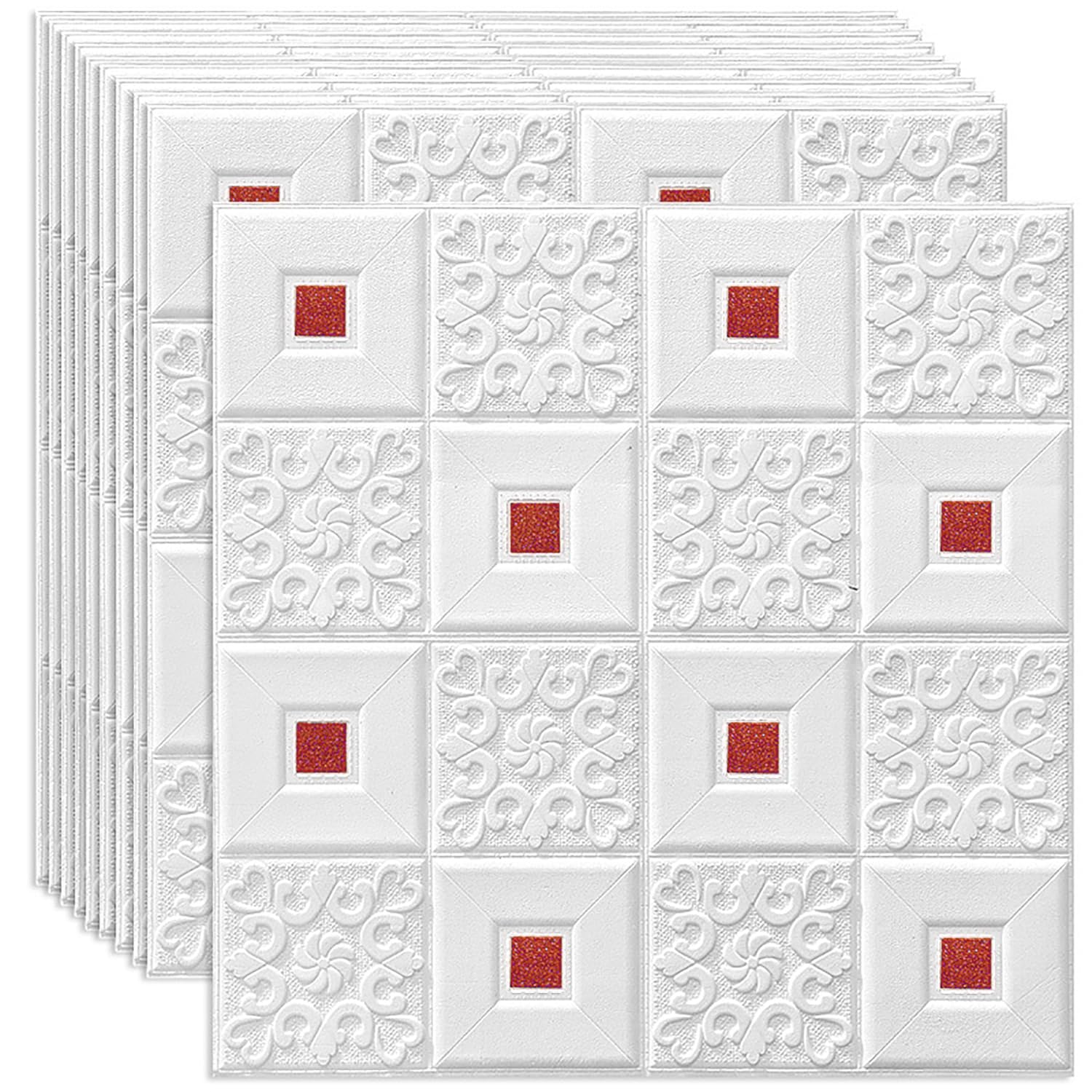 ANNACREATIONS 70 X 70cm Self Adhesive 3D PE Foam Ceiling Wall Panels DIY Wall Decor Wall Stickers for Home Living Room Bedroom & Cafe (Set of 1) (B0CP3DSVNH) Amazon Price History, Amazon Price Tracker