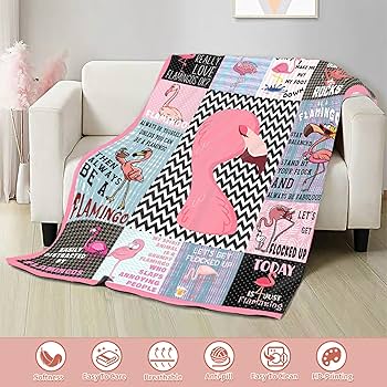 Amazon｜フラミンゴブランケット、女性、フラミンゴ愛好家への