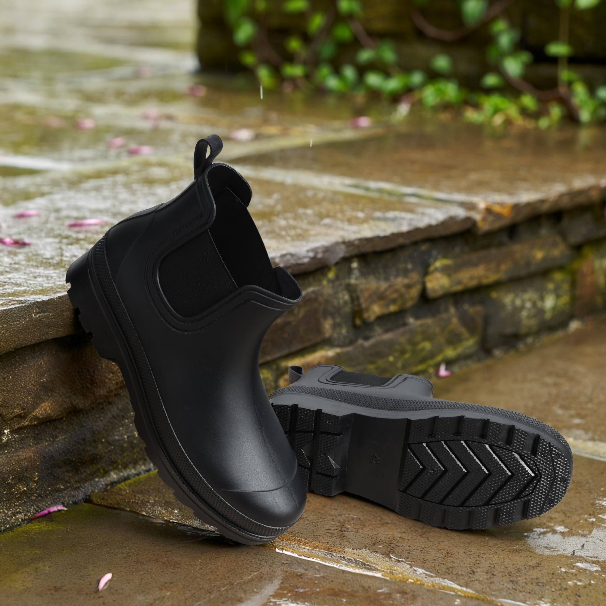 Bruno Marc Bottes de Pluie pour Hommes Pratique et Durable Bottines Chelsea Imperméables et Antidérapantes BMEMRB2501