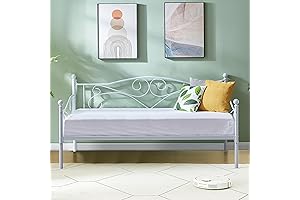 VECELO Twin White Daybed - Sturdy, Stylish, and Space-Efficient Solution