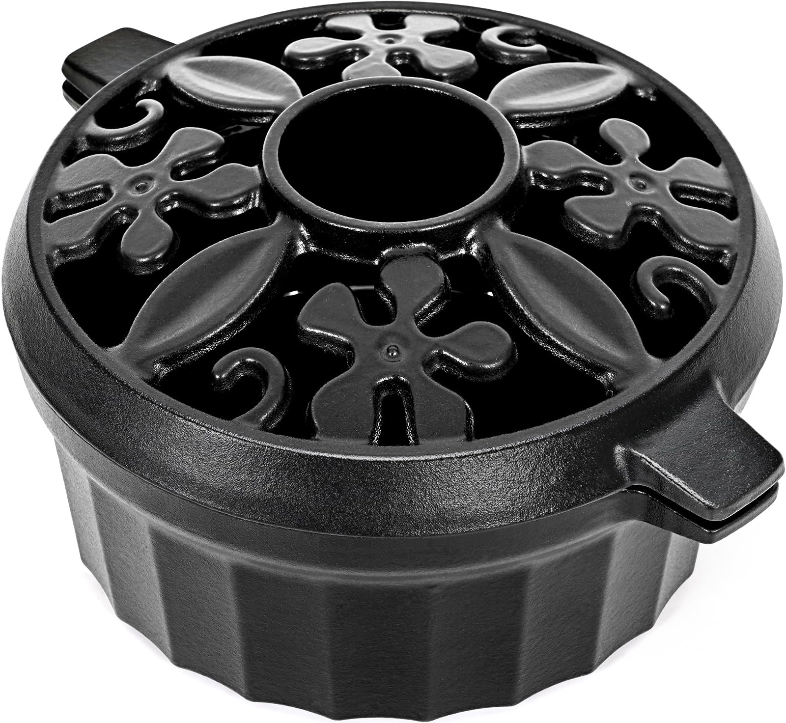 G GOOD GAIN Wood Stove Steamer - Cast Iron Round Bowl Fire Place Stove Humidifier Pot with Large