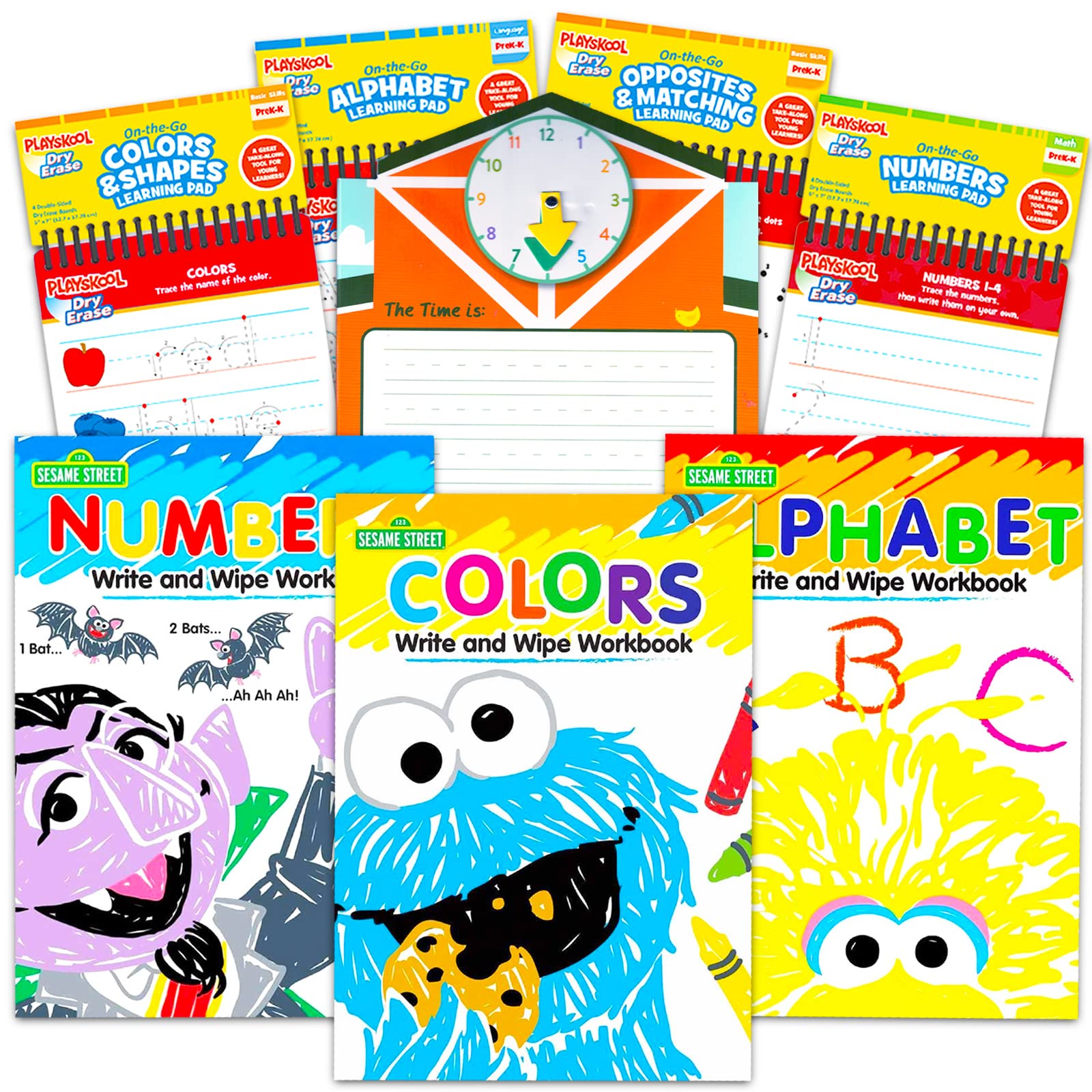 Buy Sesame Street Wipe Clean Workbook Set 8 Pc Bundle with Sesame