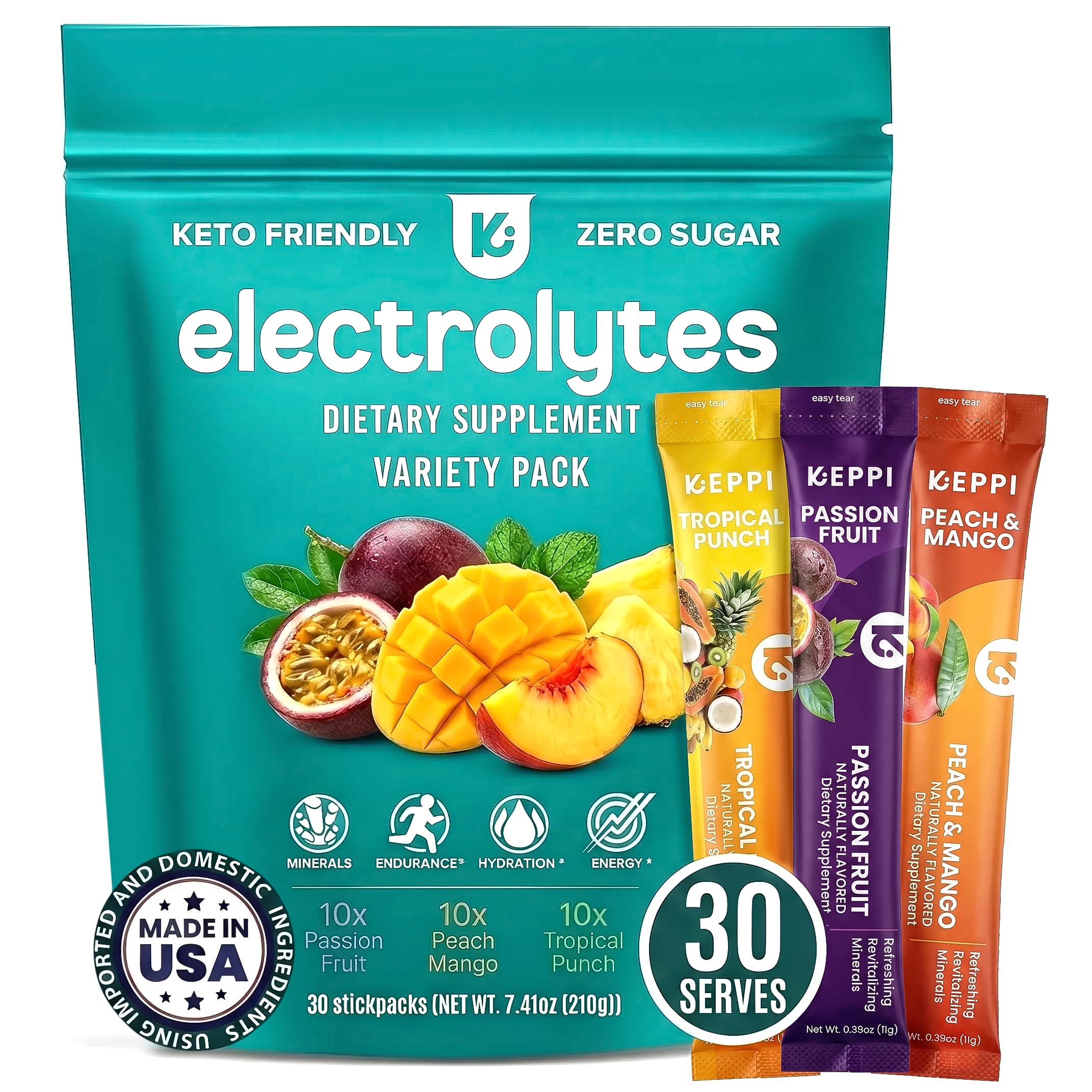Keppi Electrolytes Powder Packets