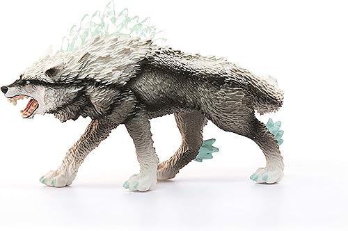 Miniatura 3 de Schleich Eldrador Monster Creatures Mythical Snow Wolf Figura de acción  Figura mágica de monstruo de hielo, lobo de nieve, juguete de criatura