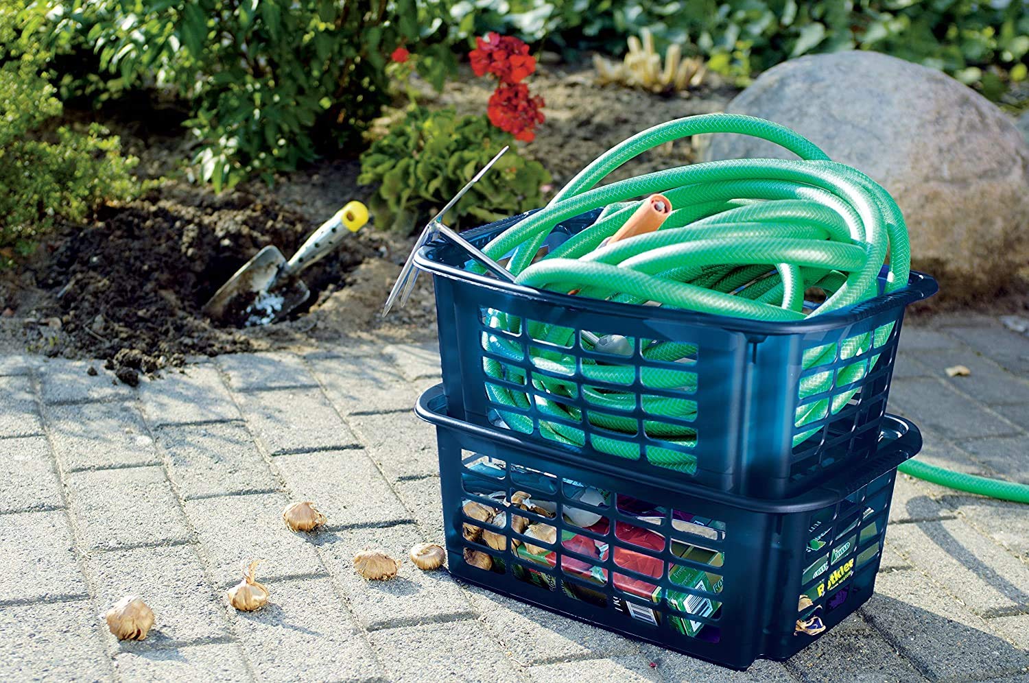 Rotho Reverso Storage Turn and Stack Basket 10 Litre