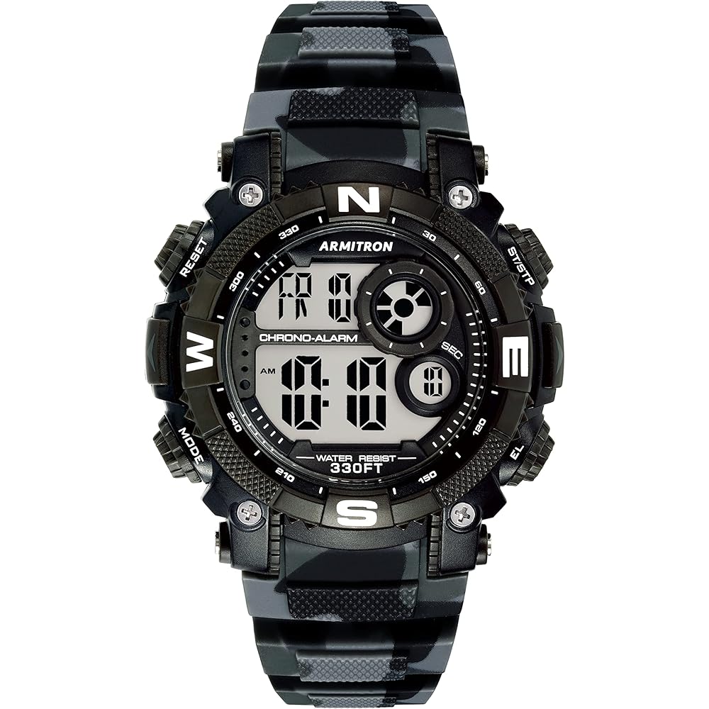 5/mo Finance Armitron Sport Men's Digital Chronograph Resin Strap