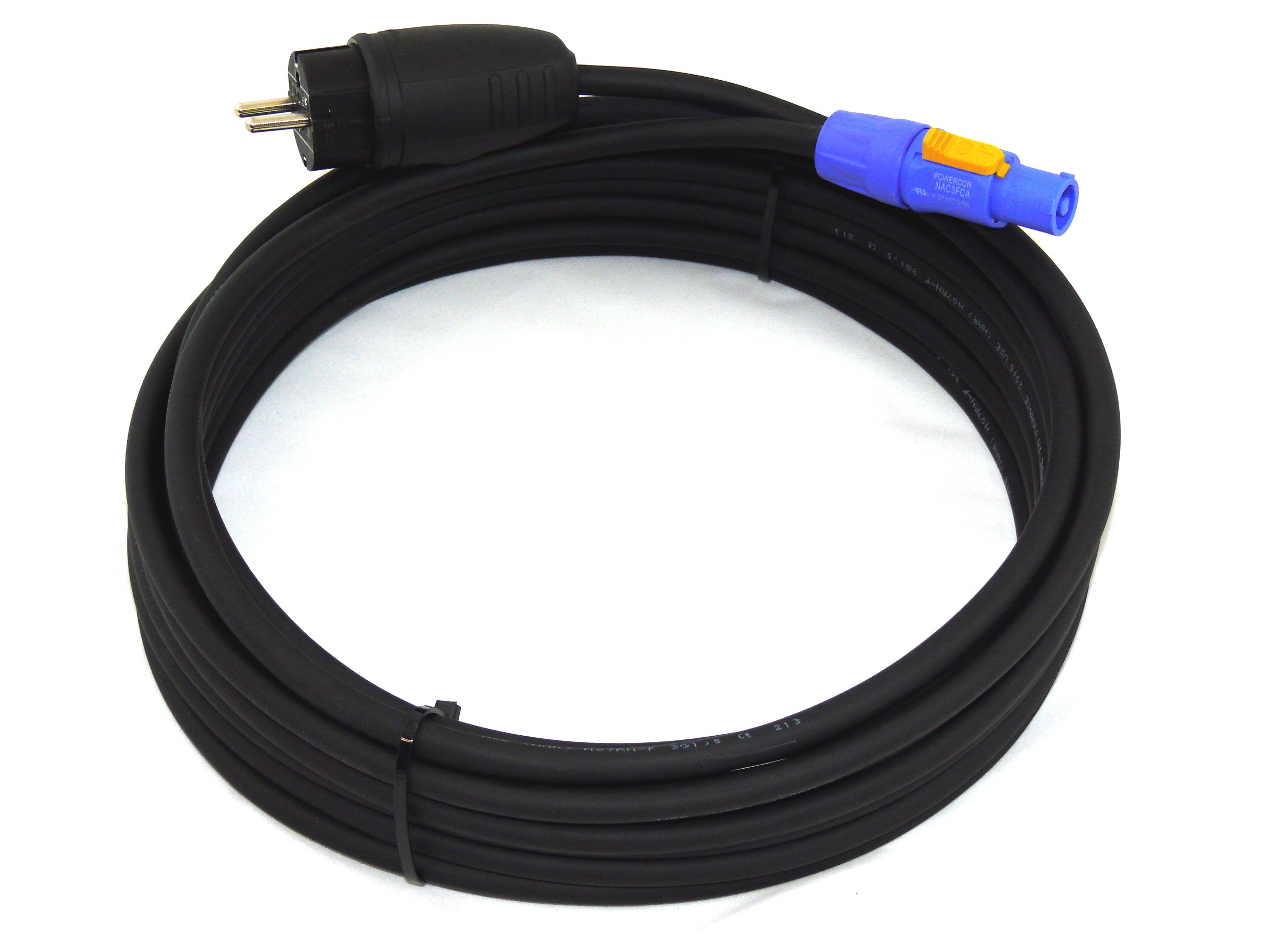 Powercon NAC3FCA 20A Power In Schuko Netzkabel H07RN-F 3G1,5 3x1,5 10m