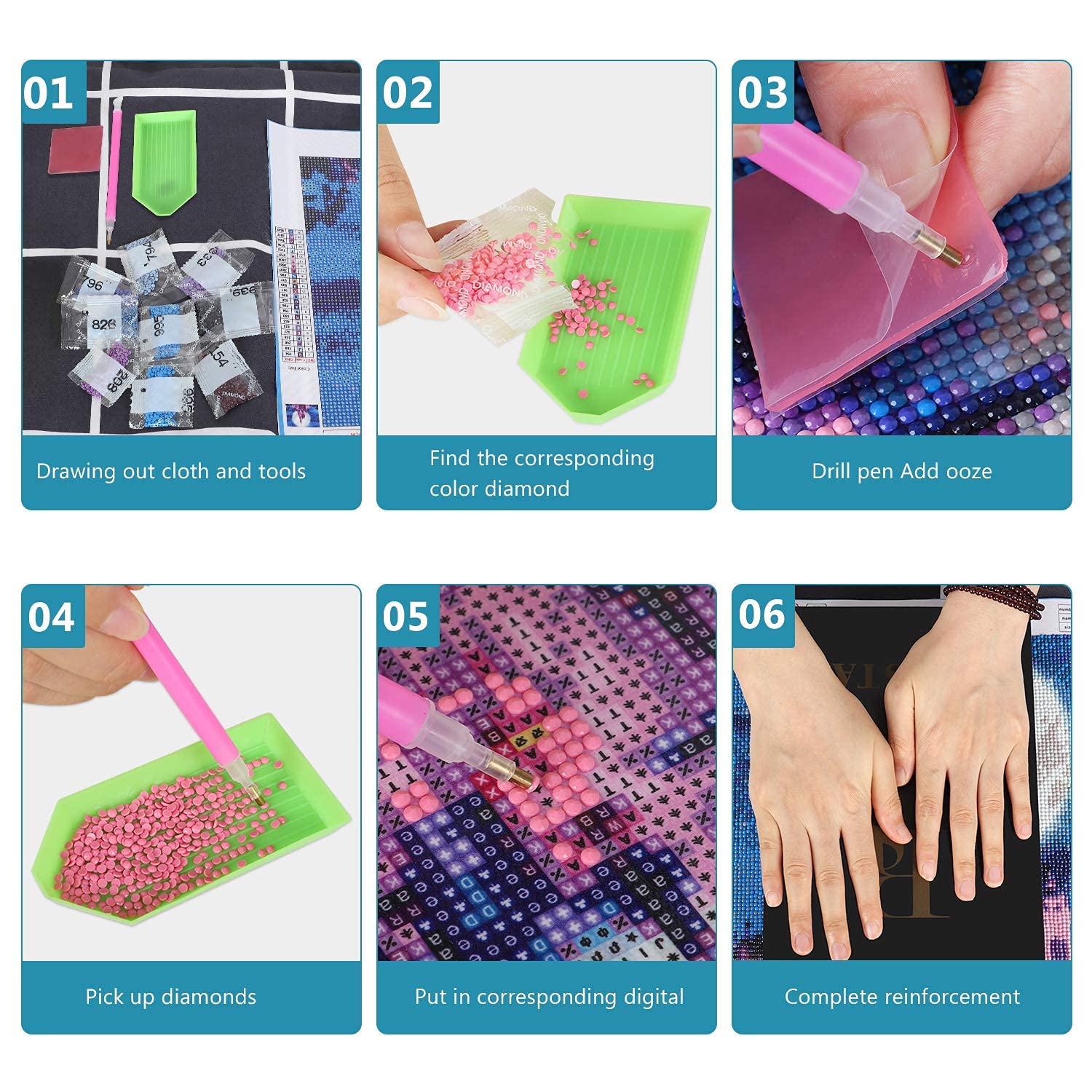 Yeesam Art - Kit Per Pittura A Mosaico Con Diamanti In 5D, Per