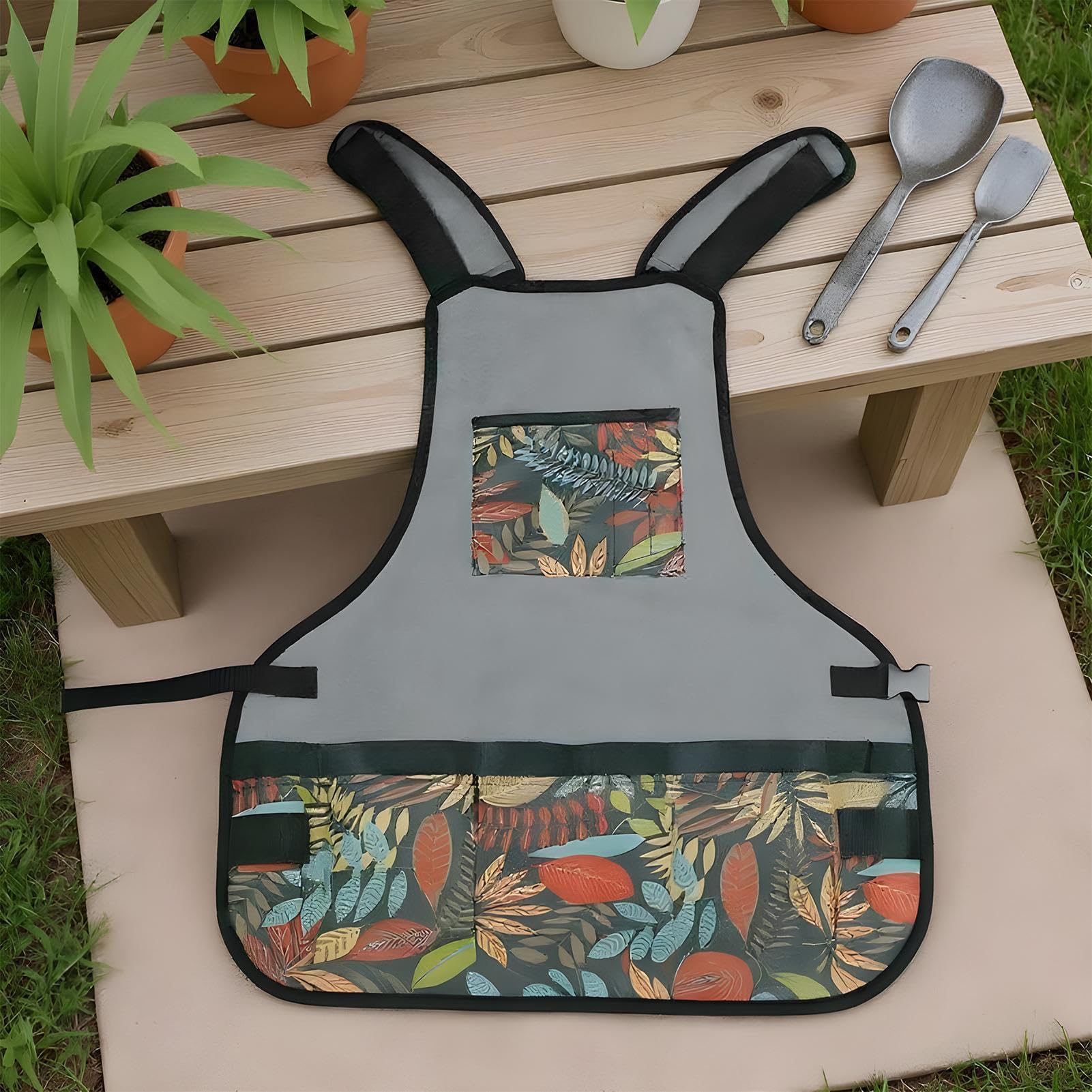 Générique Grembiule da giardinaggio robusto Oxford 600D regolabile Protector