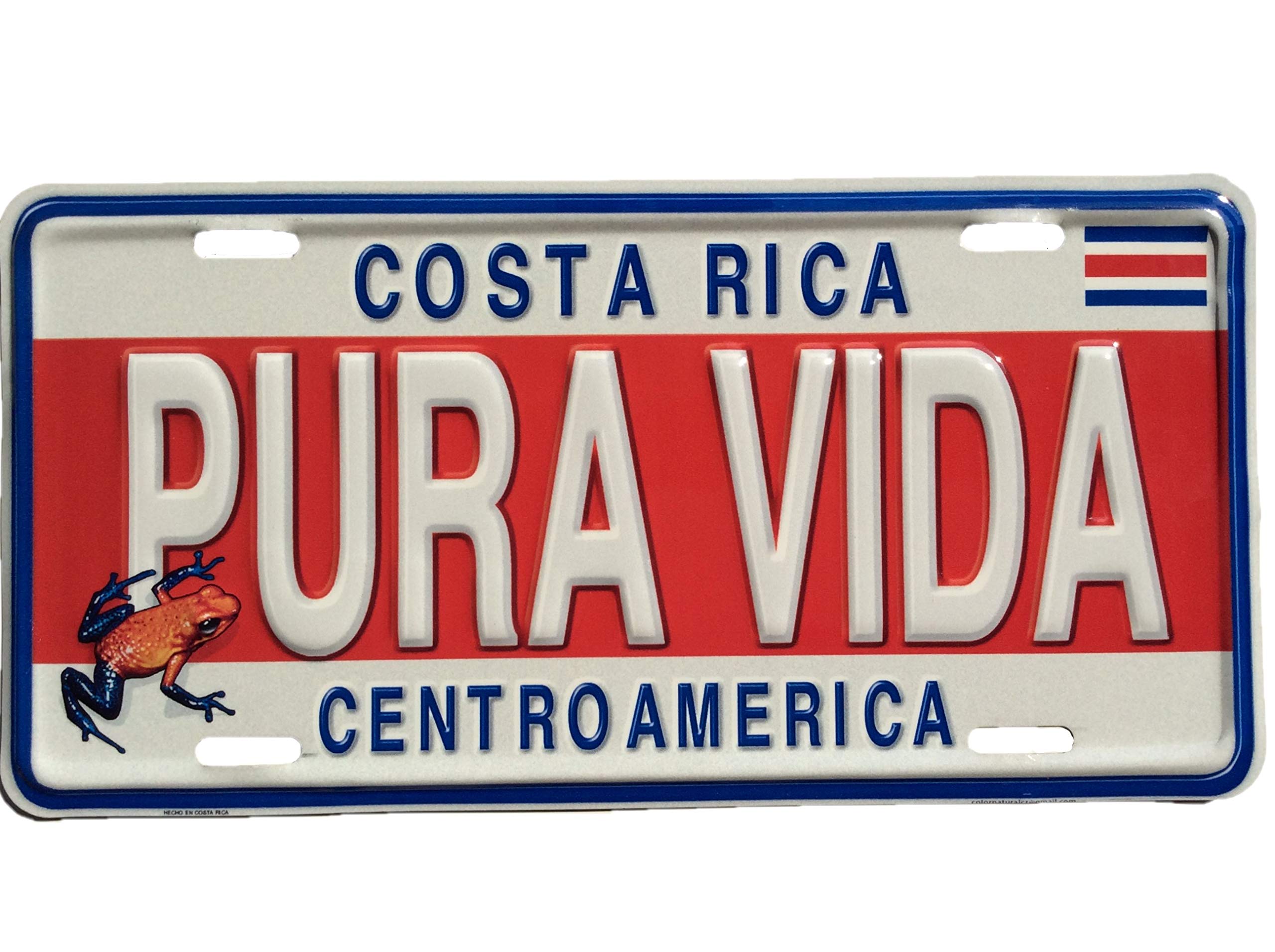 Color Natural Costa Rica Novelty License Plate Over 20 Unique Styles