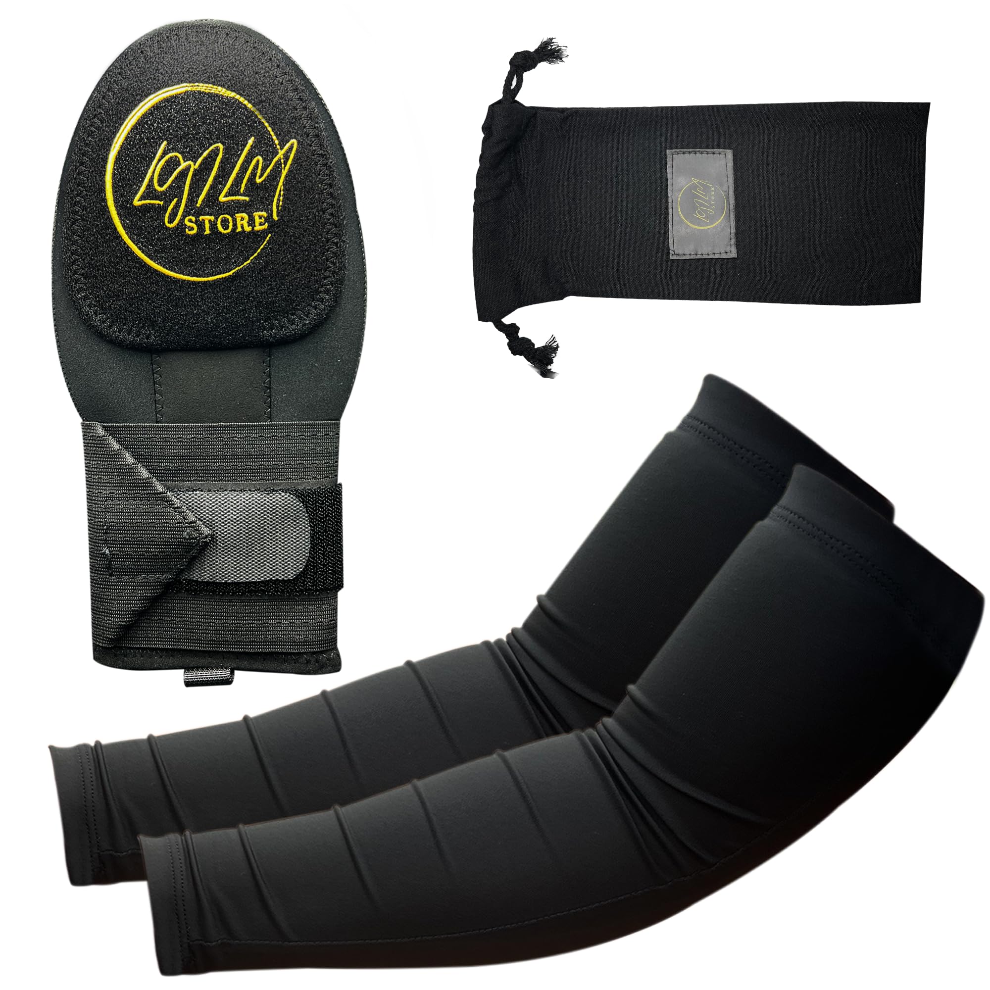 LGILM Store Sliding Mitt - Baseball & Softball - Ambidextrous - Large - Black - Youth