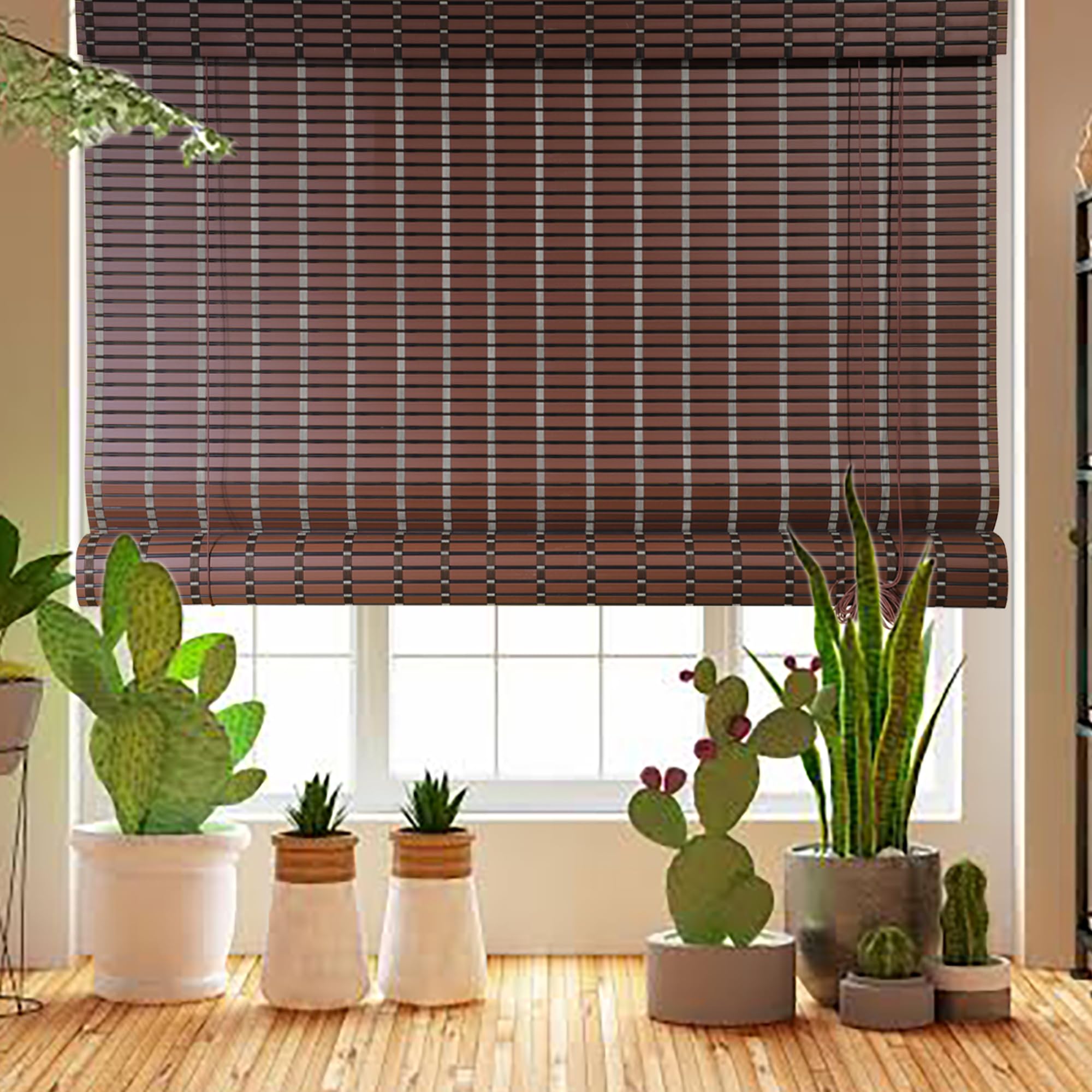 Premium PVC Window Blind for Balcony & Outdoor – Light Filtering, Heat Reducing, Rain Resistant, Sun Shade, Durable Exterior & Interior Blinds for Home & Patio (4/8) 253B