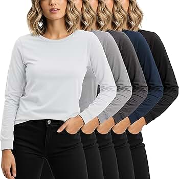 Sexy Basics Women's 5 Pack Casual & Active Basic Cotton Stretch