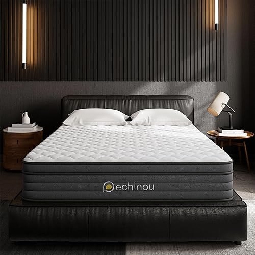 Queen Mattress,8 Inch Queen Size Mattresses Memory Foam Hybrid Mattress in a Box, with Individual Pocket Springs, Provide Support and Improve Sleep Mattresses, Medium Firm Pressure Relief CertiPUR-US