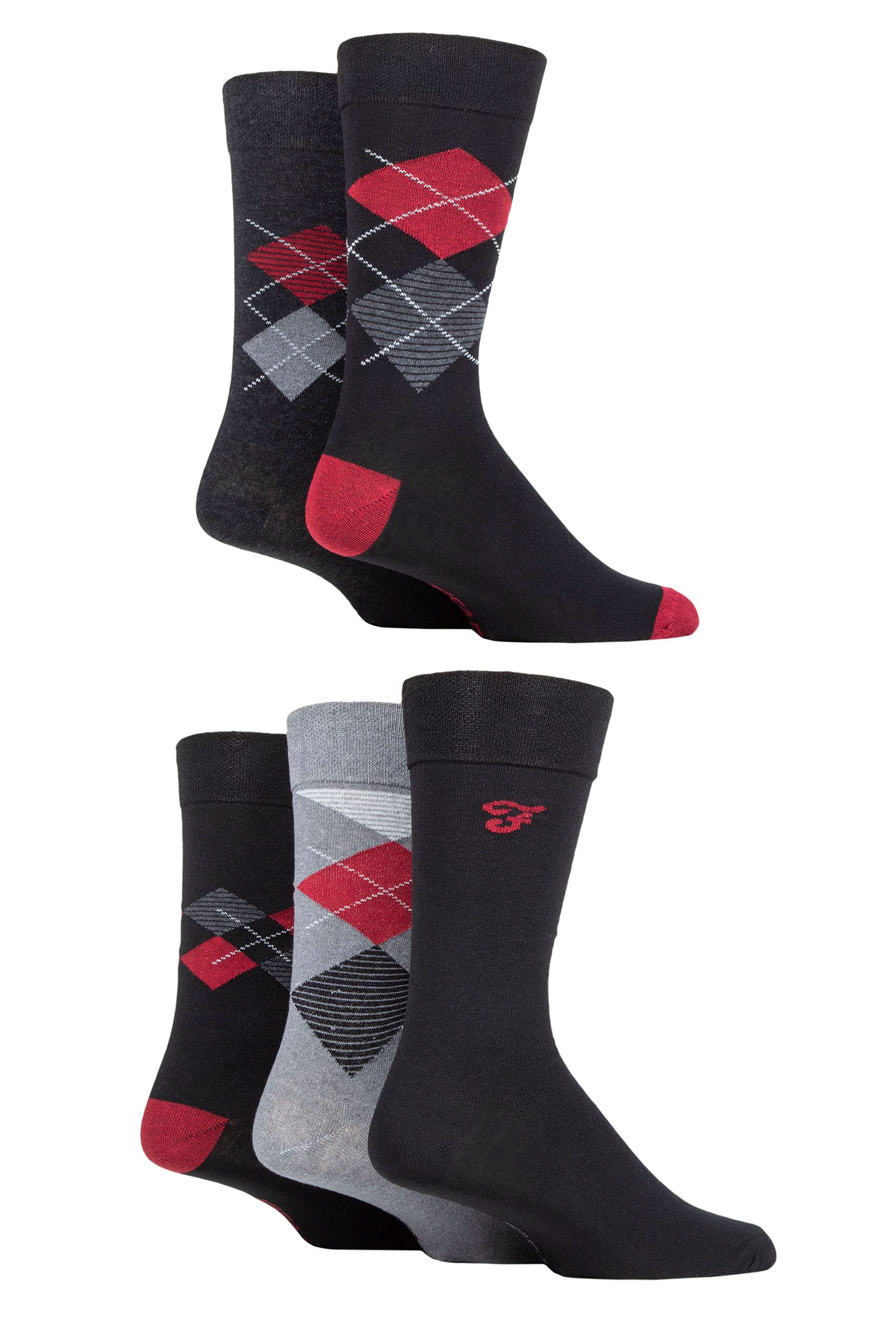 Farah Men's  Argyle Crew Socks in Size 7 - 11, Sports Direct