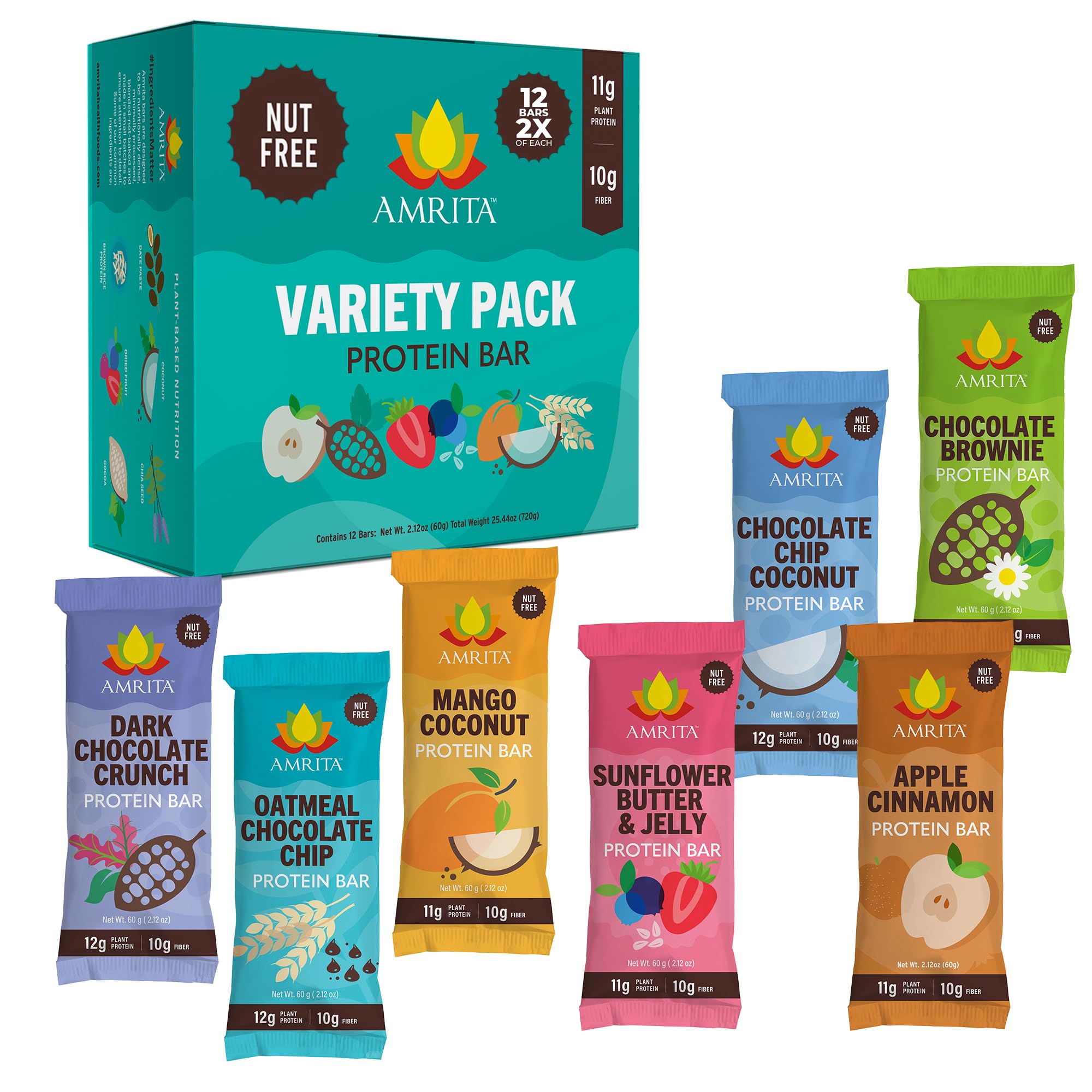 High Protein Bars - Variety Pack - 12 Bars