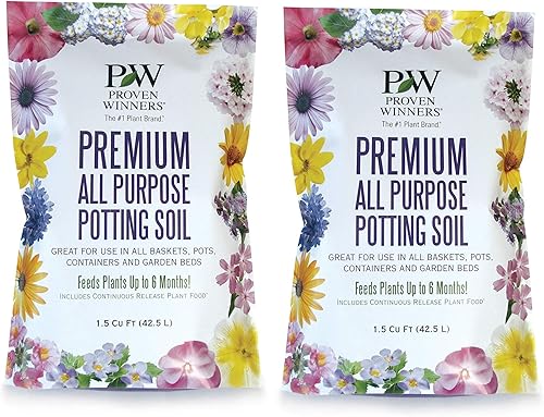 Proven Winners Premium - Tierra para maceta multipropósito de alta calidad, bolsa de 1.5 pies cúbicos