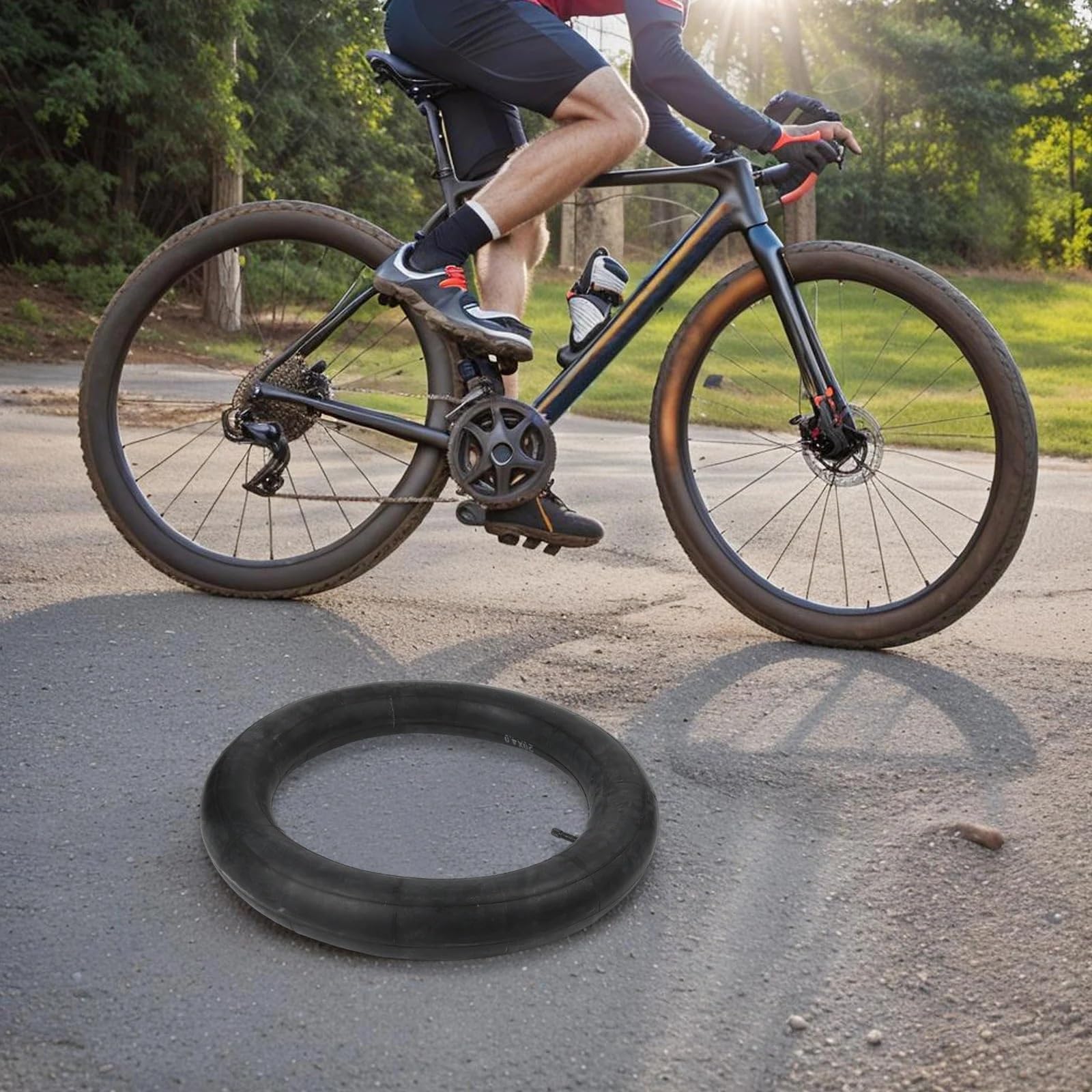 Camera d'Aria Fat Bike 20x4 con Valvola Schrader for Bici Elettriche E Bici da Spiaggia