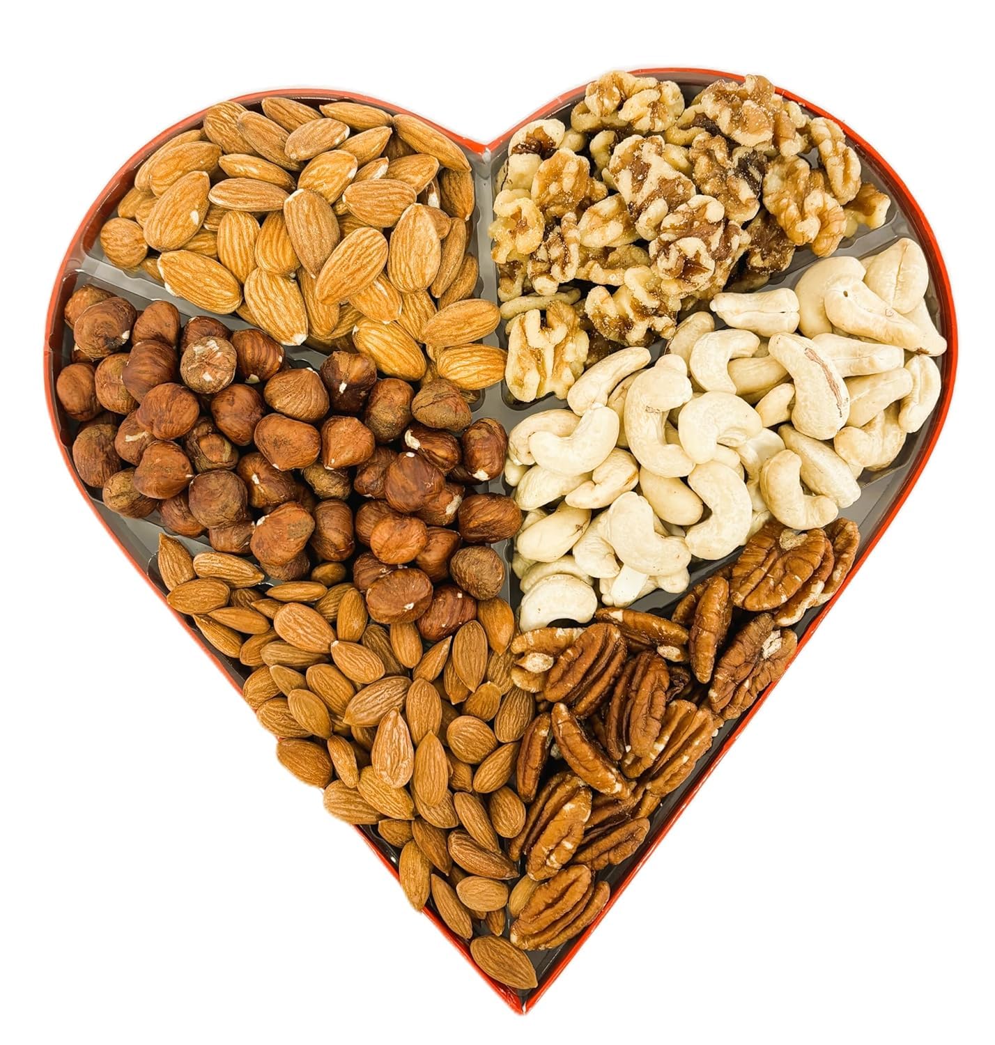 Amazon.com : Anna and Sarah Premium Mixed Nuts Heart Shaped Gift