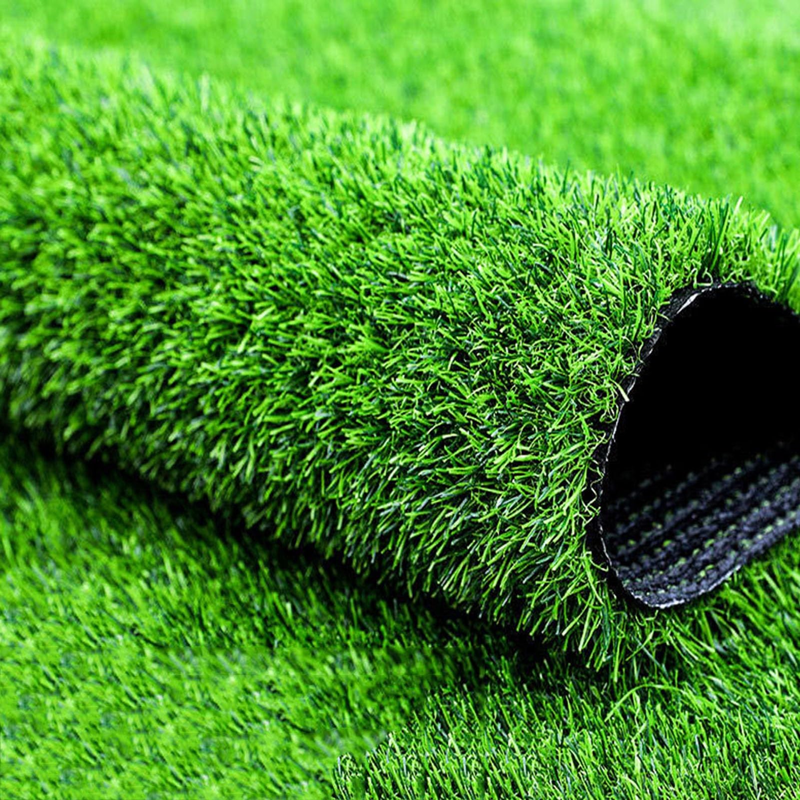 JIwqDY Artificial Grass 2x3m Realistic Fake Grass Outdoor Artificial Grass Underlay High Density for Patio Balcony Yard Lawn Deck Porch Decor (Color : Green, Size : 2x0.5m)