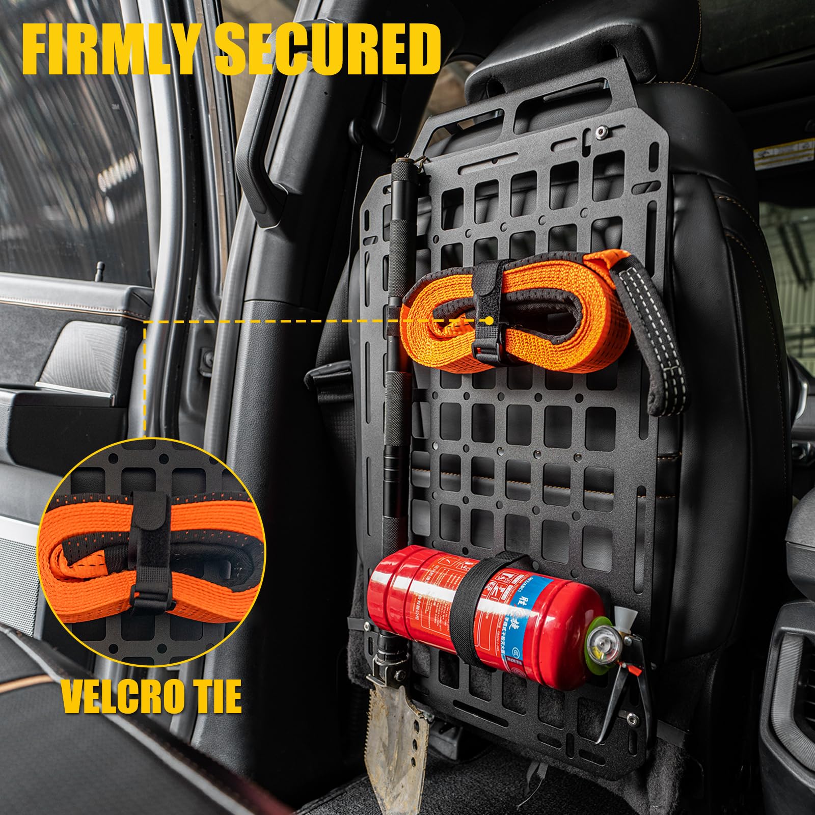 Maxzina Tactical Seat Back Molle Panel Compatible with 2015-2026