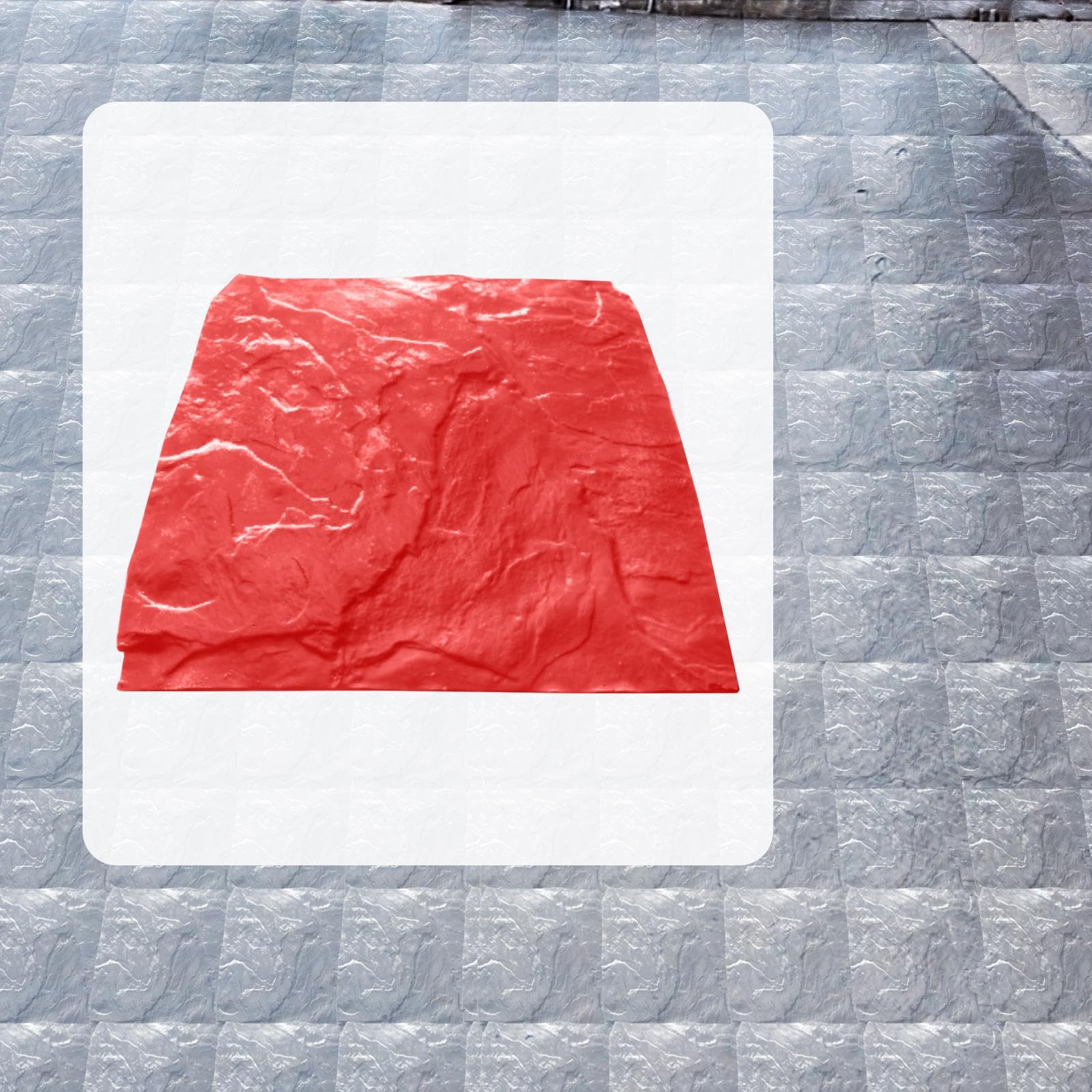 Modello di Getto di Texture di Cemento Strumento di stampaggio Realistico Fai da Te Tappetino per Timbro di Cemento con Texture di Roccia per Scultura