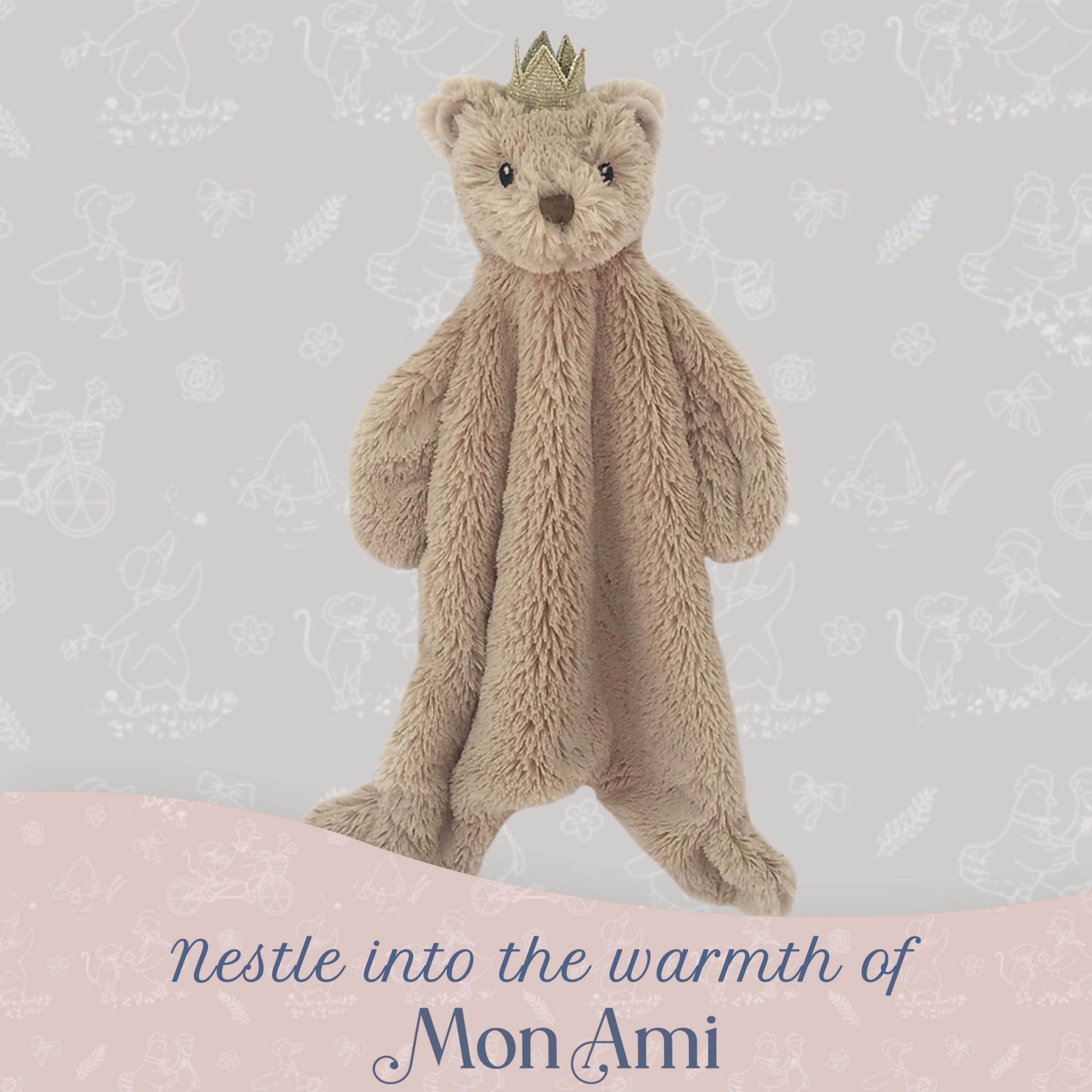 Amazon.com: MON AMI Prince Teddy Bear Plush Lovey | 15-Inch Soft