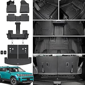 JOULARISE Floor Mats Set For 2016-2025 Dodge Durango 6 Seats, Cover More Floor Area