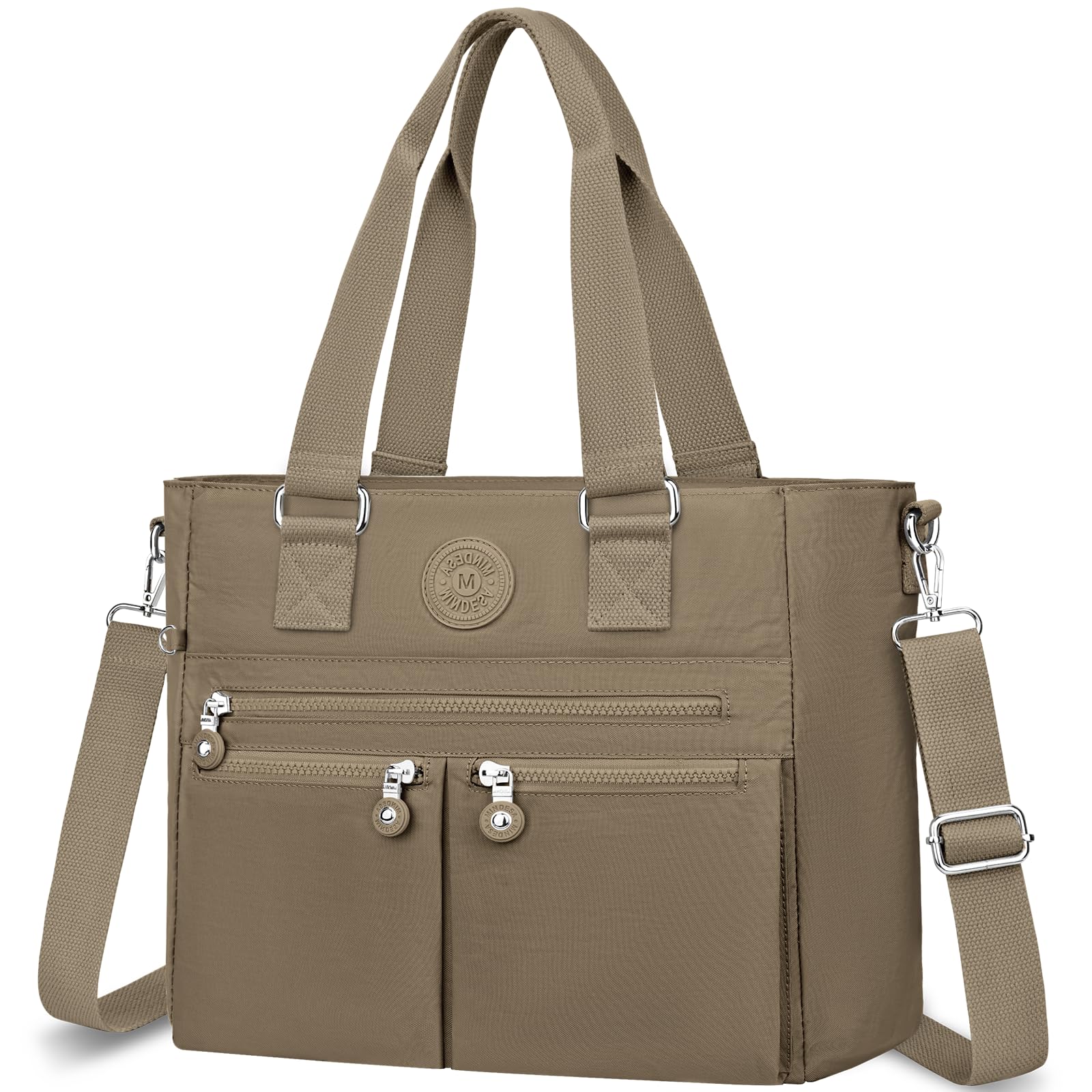 VOBUKE Handtasche Damen Groß Tasche Nylon Umhängetasche Große Wasserdichte Crossbody Bag mit Vielen Fächern Tote Bag Mittelgroß Schultertasche Damenhandtasche mit Breitem Gurt für Uni Schule Shopper