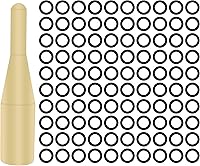 Vista 1 de LeFeng - 100 juntas tóricas de eje de dardo, anillos tóricos de goma antideslizantes para ejes de metal, kit de accesorios para dardos (negro)