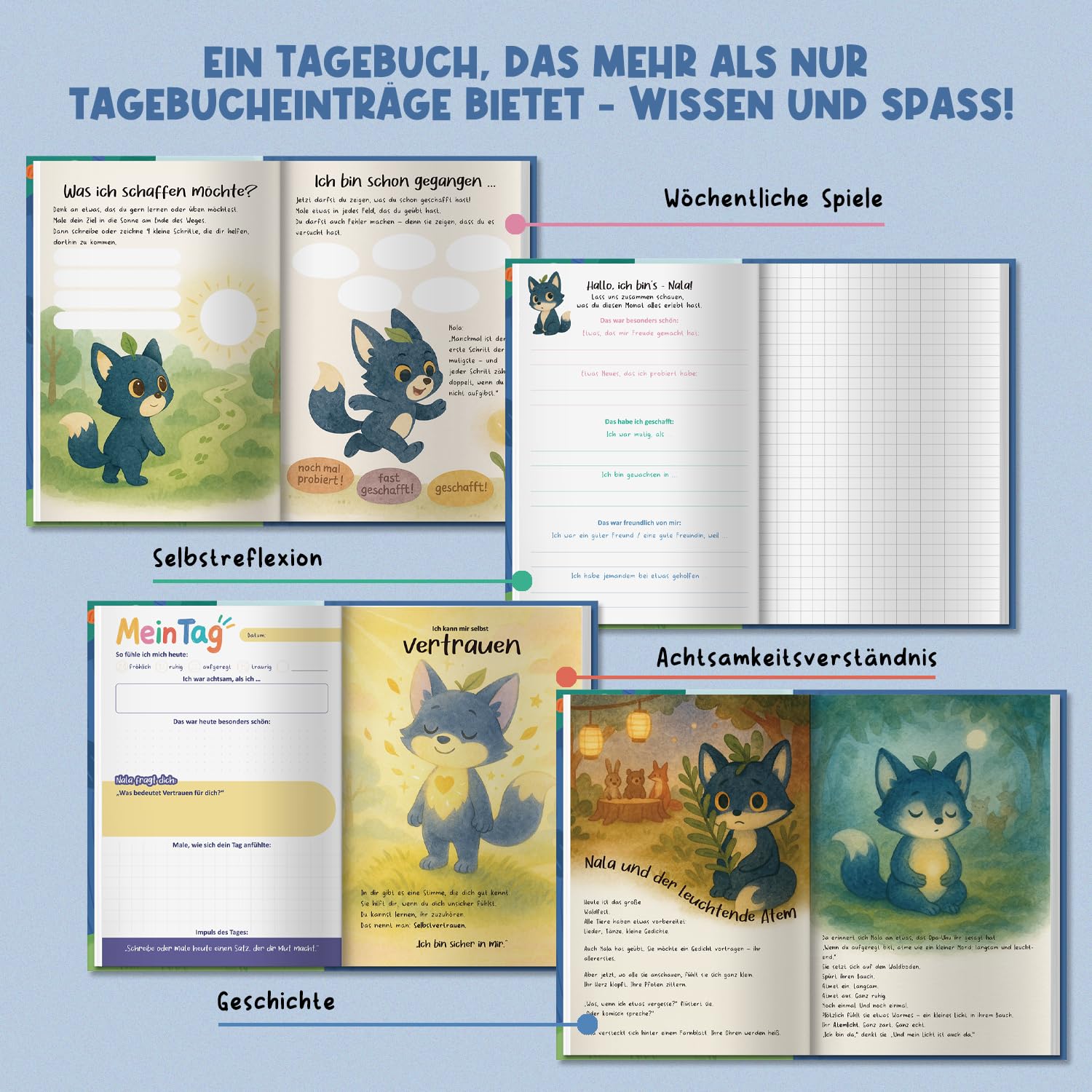 BIROYAL 5 Minute Rabbit Pattern Journals, Colourful - Image 3