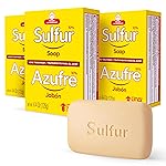 Biosulfur Grisi Acne Treatment Soap: Deep Cleansing, Acne-Fighting, Reduces Inflammation, Prevents Breakouts, Blackheads, Excess Oil, Sulfur Soap Bar, 4.4 oz, 3-Pack