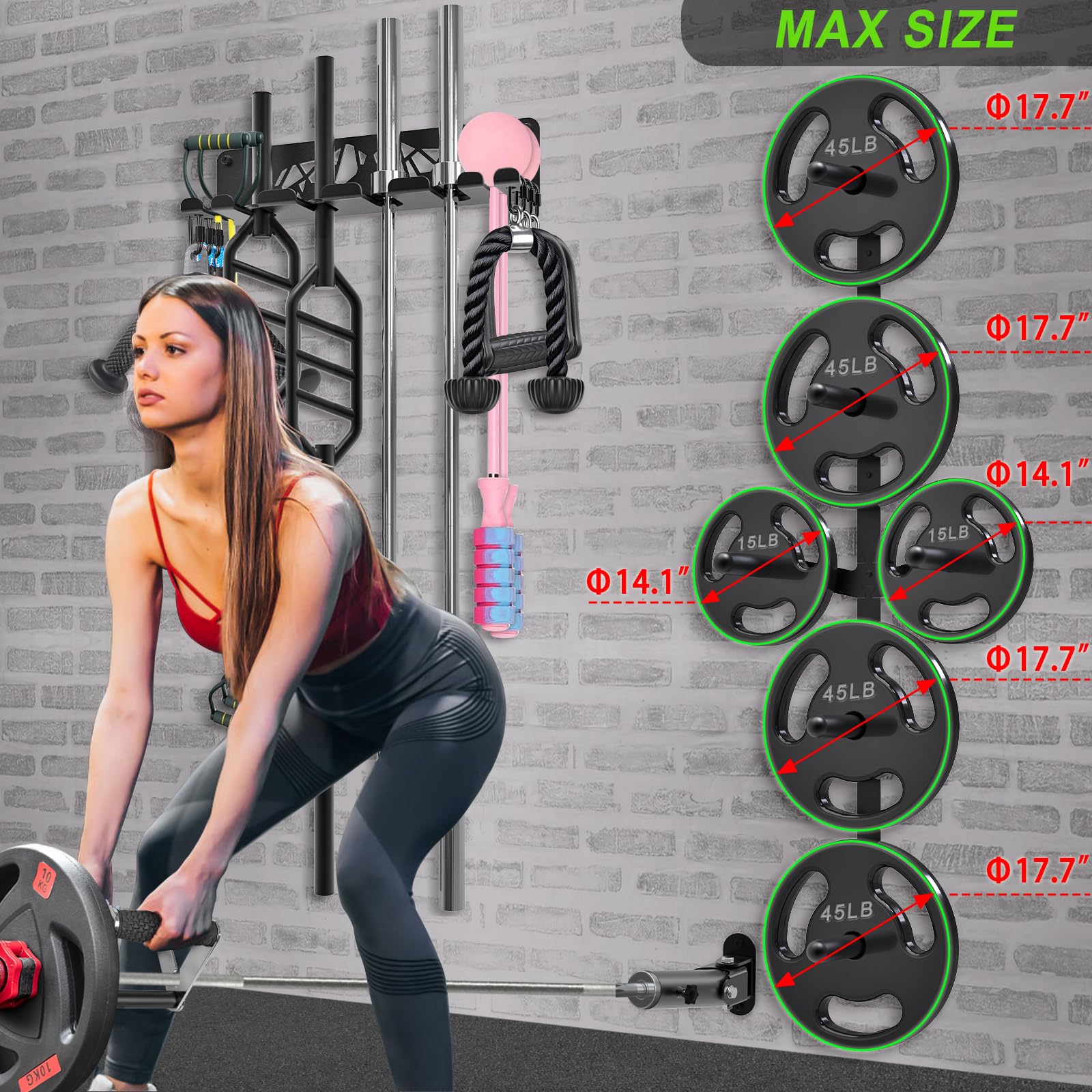 Barbell rek voor 8 stangen | 02ZX - FITNESS PRODUCE - Professionele