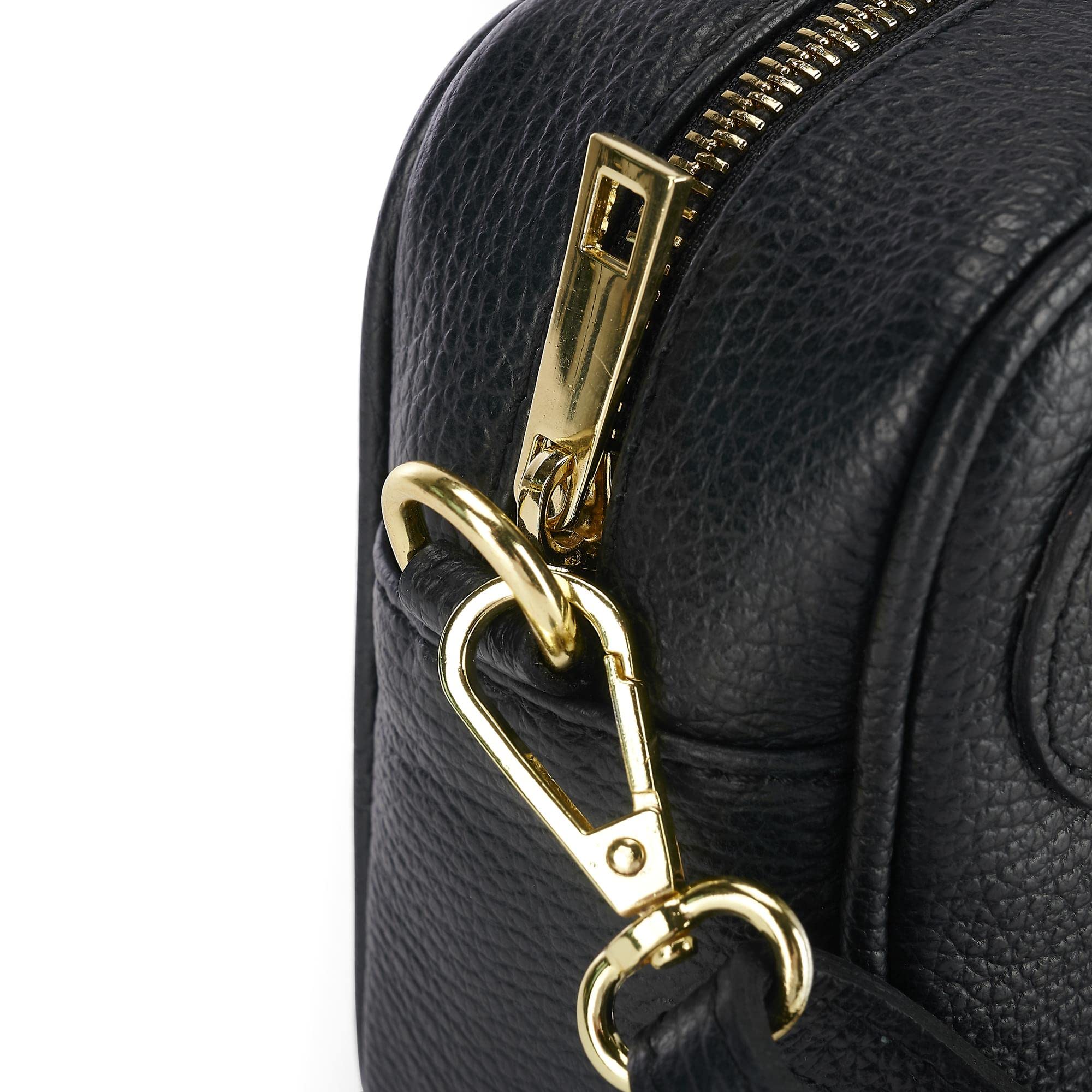 Mauro Pelletteria Borsa a tracolla donna piccola Vera Pelle Made in Italy con Cerniera e Tracolla Regolabile, modello Joy