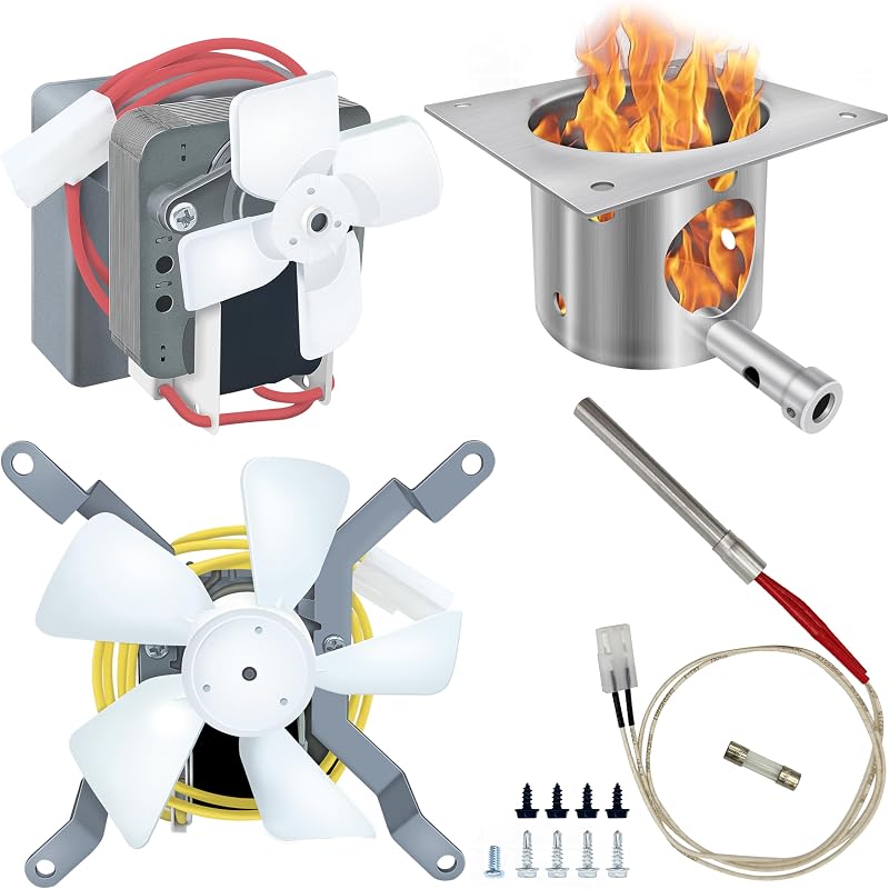 Traeger Pit Boss Auger Motor Complete Replacement Kit – Upgrade 2.0 RPM with Hot Rod Ignitor, Fire Burn Pot, Induction Fan – Compatible with Traeger, Pit Boss, Camp Chef, Z Grills Wood Pellet Grills