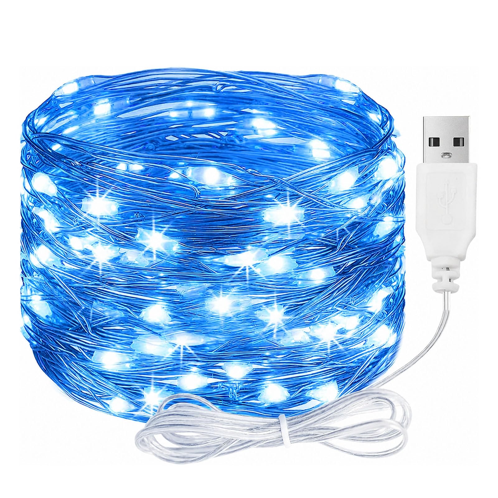 LED Fairy Lights with USB, 3 m 30 LED Copper Wire Fairy Lights with Plug