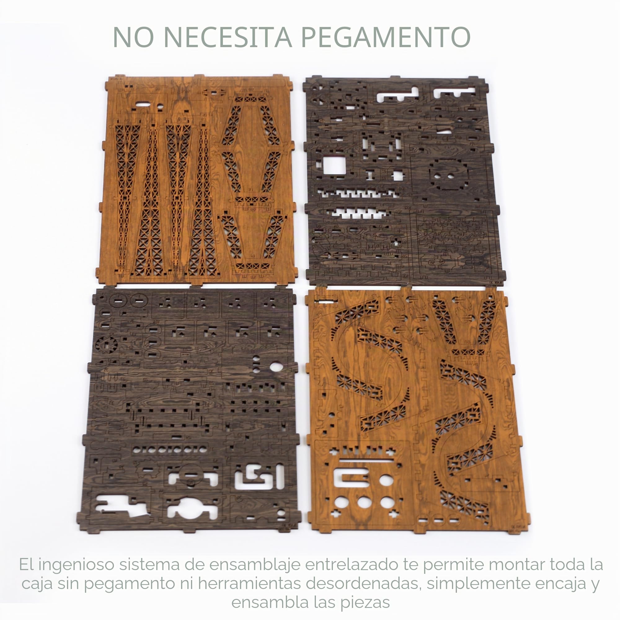 Wooden.City Caja de Rompecabezas de Madera Torre Eiffel - Rompecabezas de Madera 3D para Adultos | Escape Room | Caja de Trucos de Madera Estilo Cluebox | 180 Piezas