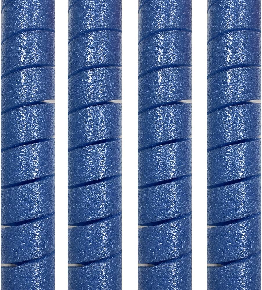 Oodles of Noodles 4 Pack Curlz Craft Foam for Crafts and Projects - 50 inch pre-Cut Spiral Blue
