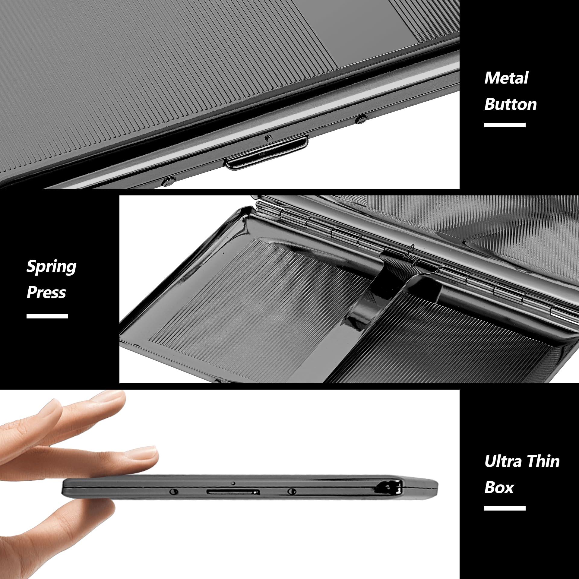 Beautiful Stylish Metal Ladies and Men's Cigarette Case,Holds 20pcs 120's Capri Cigarettes (Patterned Pink, 20pcs 120's)