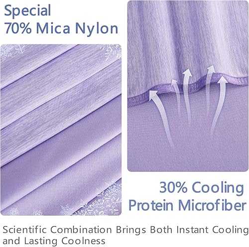 Miniatura 3 de Topcee - Manta refrescante para sudores nocturnos, absorbe el calor, adultos frescos en noches calurosas, con valor Q-max de 0.5, manta ultrafresca