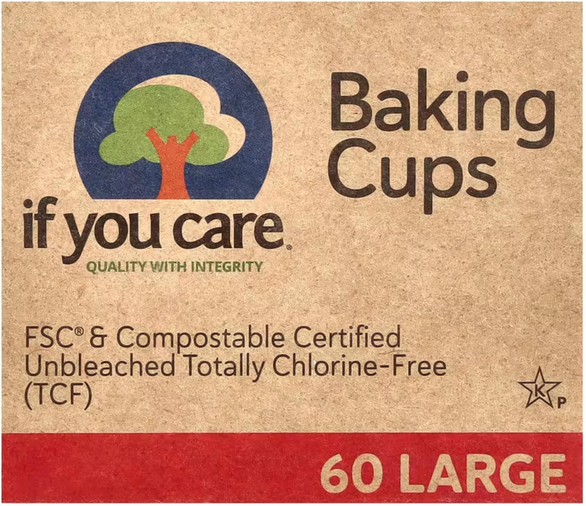 Large Baking Cup in Brown (Set of 360)