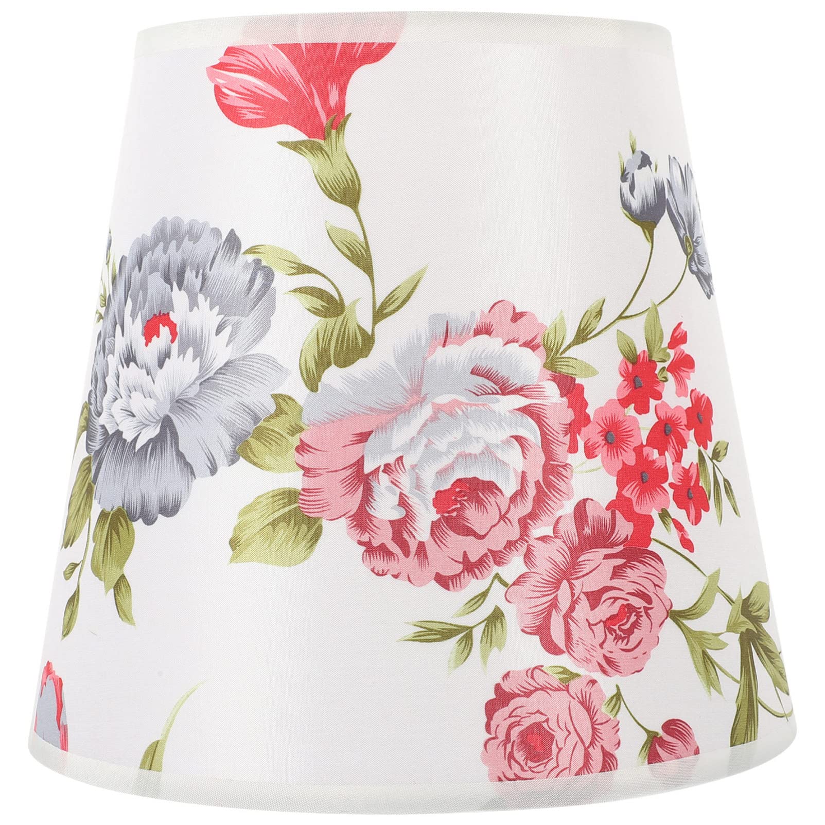 Blumiger Stoff-Lampenschirm – Floraler Look Für Pendel-, Tisch- Oder Kronleuchter, E27 Fassung, Dekorativ & Gemütlich